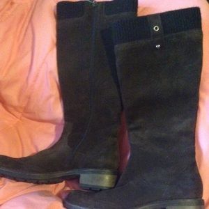 Aquatalias espresso suede weatherproof boots